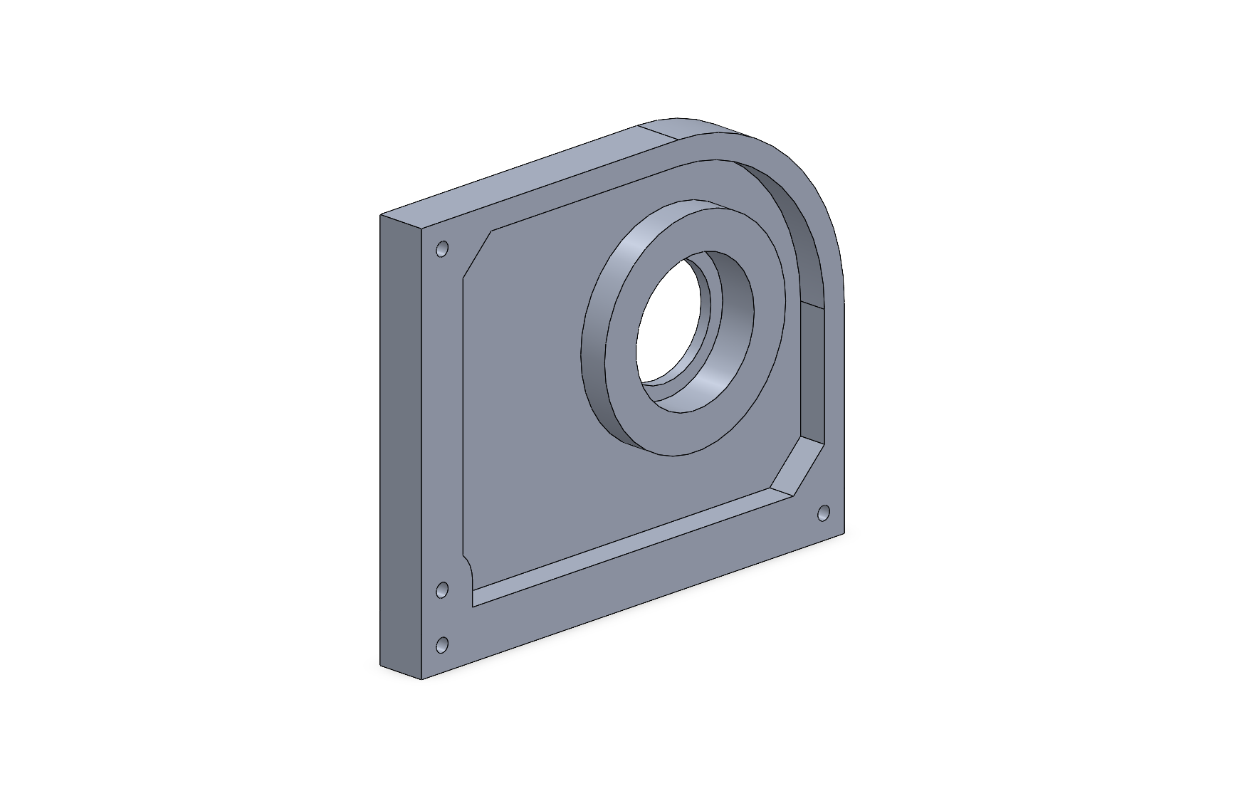 Side plate CAD model