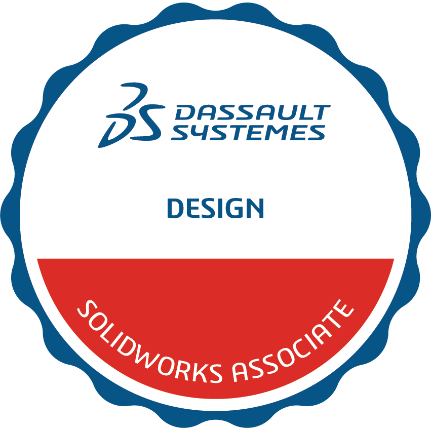 Certified SolidWorks Associate badge